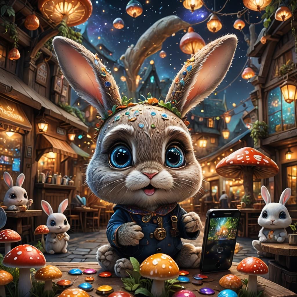 Little bunny baby Cute, adorable exprecion ,big beautiful ey...