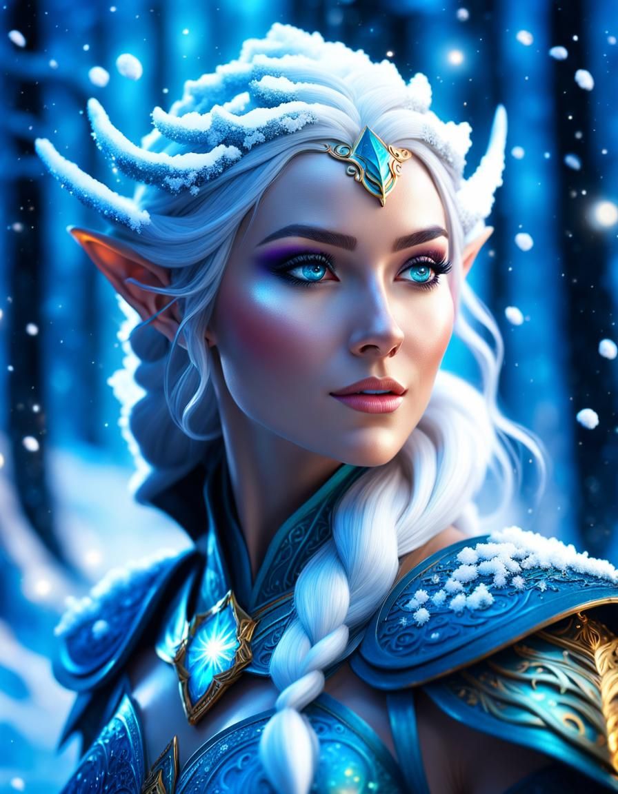 Winter Elf - AI Generated Artwork - NightCafe Creator