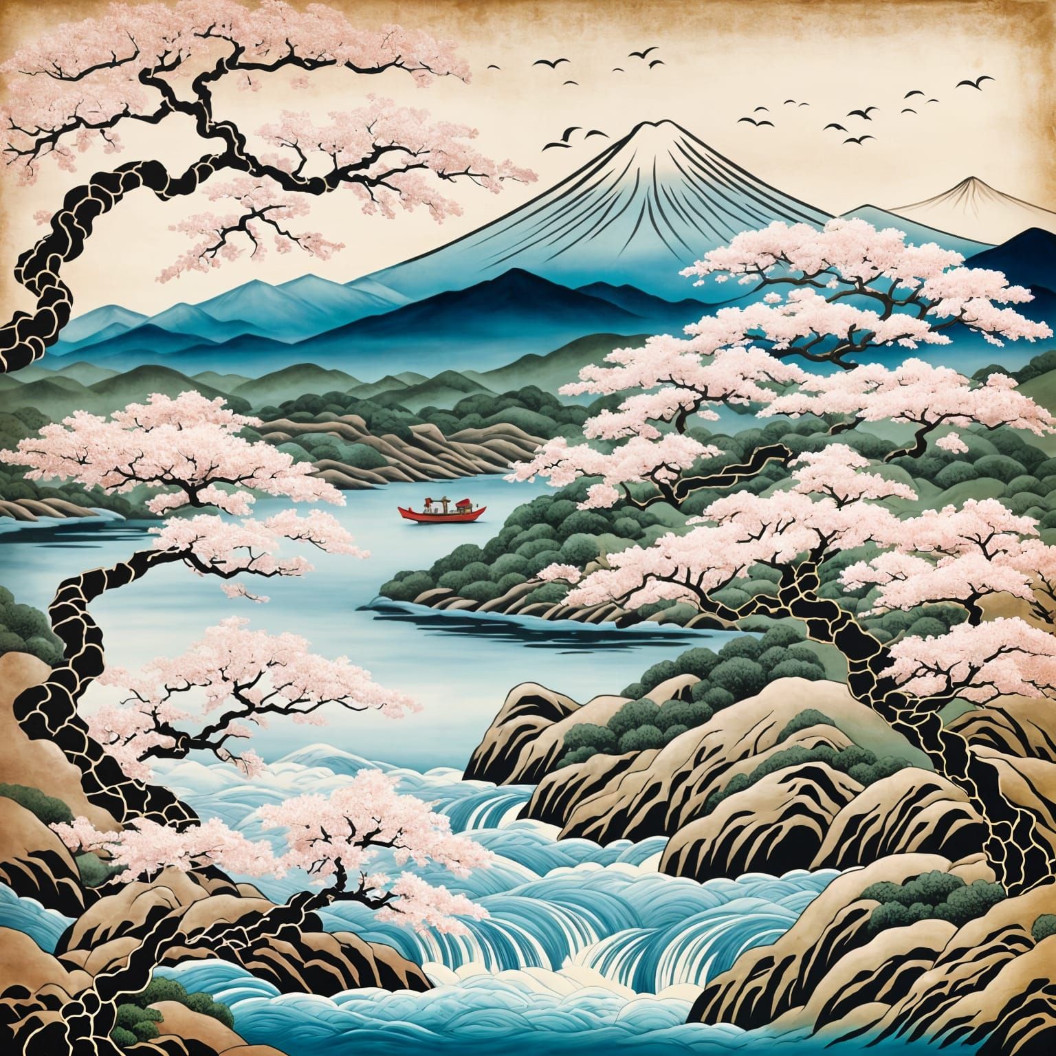 Ukiyo-E Landscape III