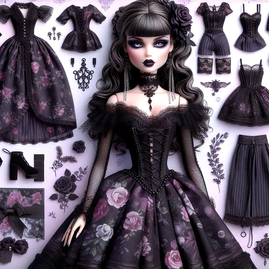 Ellowyne Wilde Paper Doll Story Series