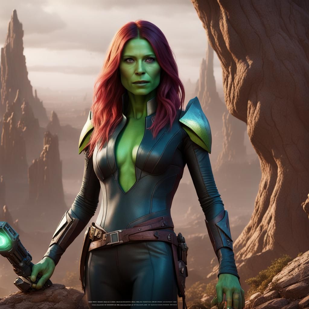 Gwyneth Paltrow as Gamora. - AI Generated Artwork - NightCafe Creator