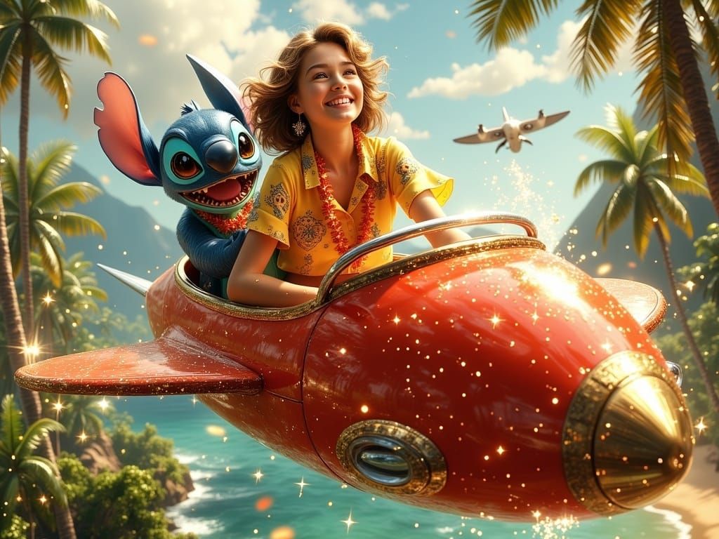 Flying in a Hawaiian Dreamland with an Alien Tour Guide