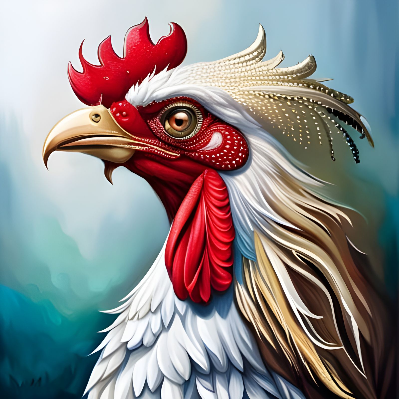 Rooster - AI Generated Artwork - NightCafe Creator