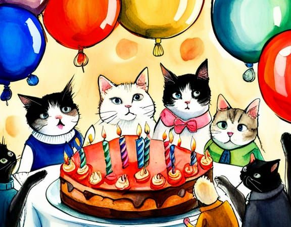 Happy Birthday! - AI Generated Artwork - NightCafe Creator