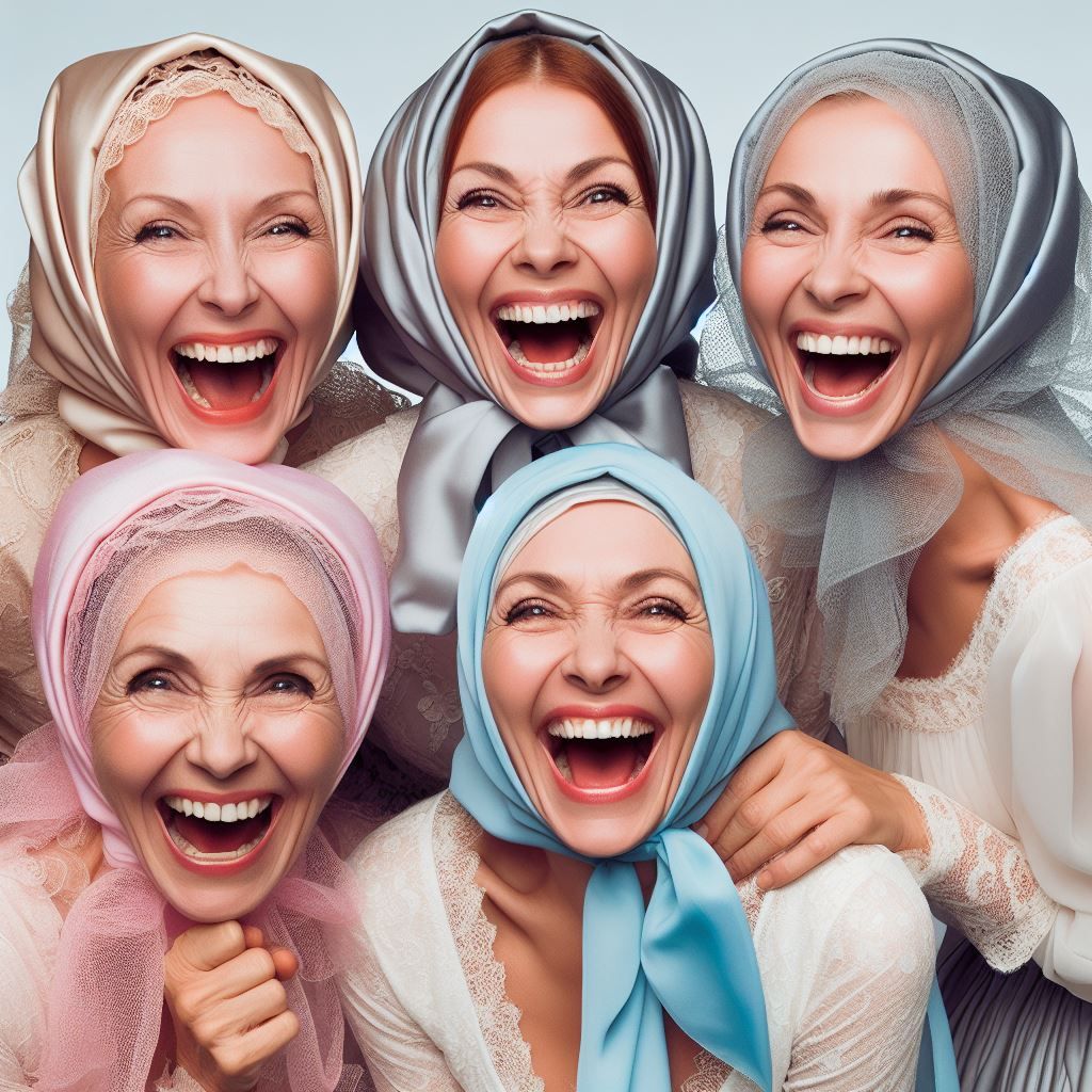 Laughing Hysterical Joyous Funny Standing Tall Mature Statue...