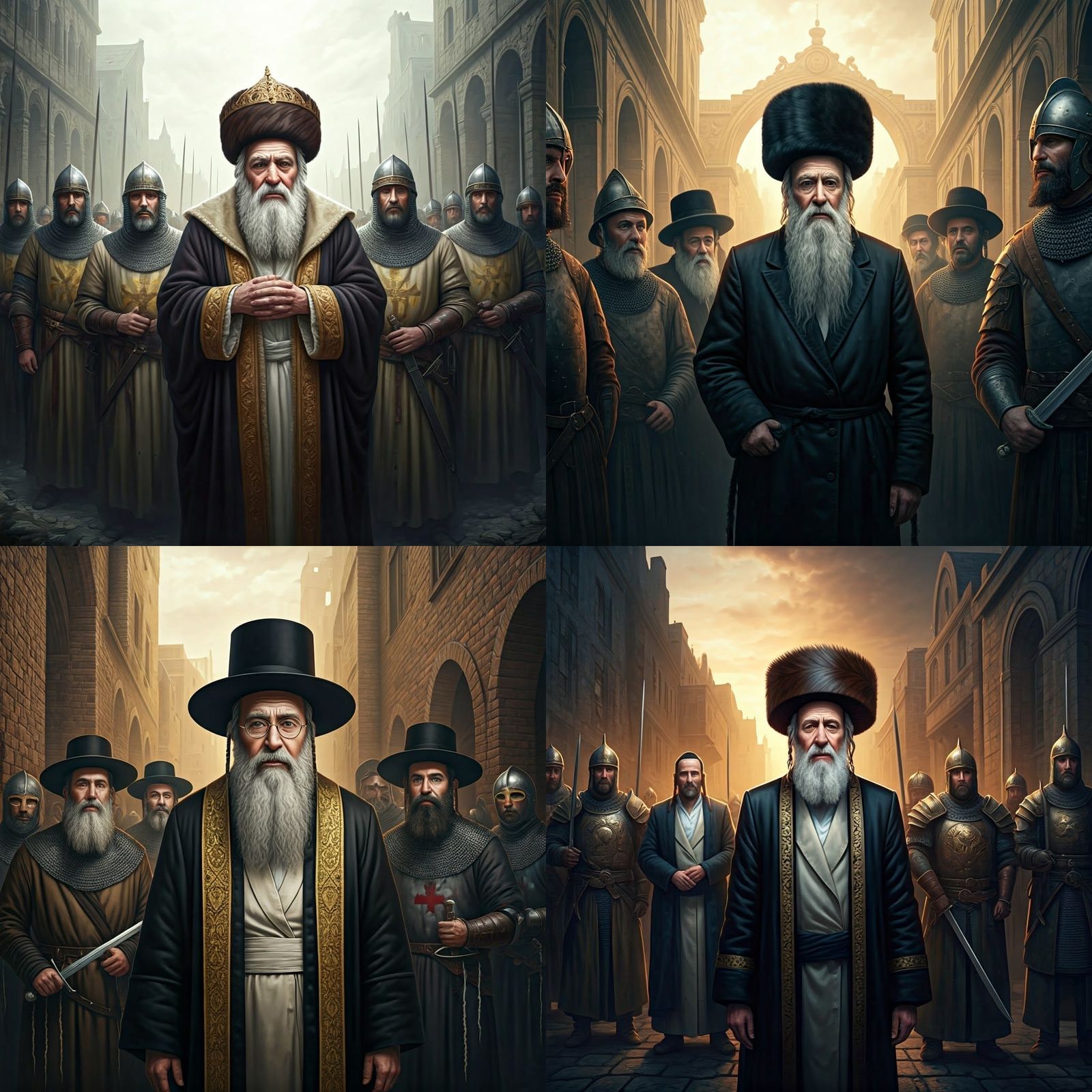 Haredi Elder in Priestly Garb Confronts Armored Soldiers in ...