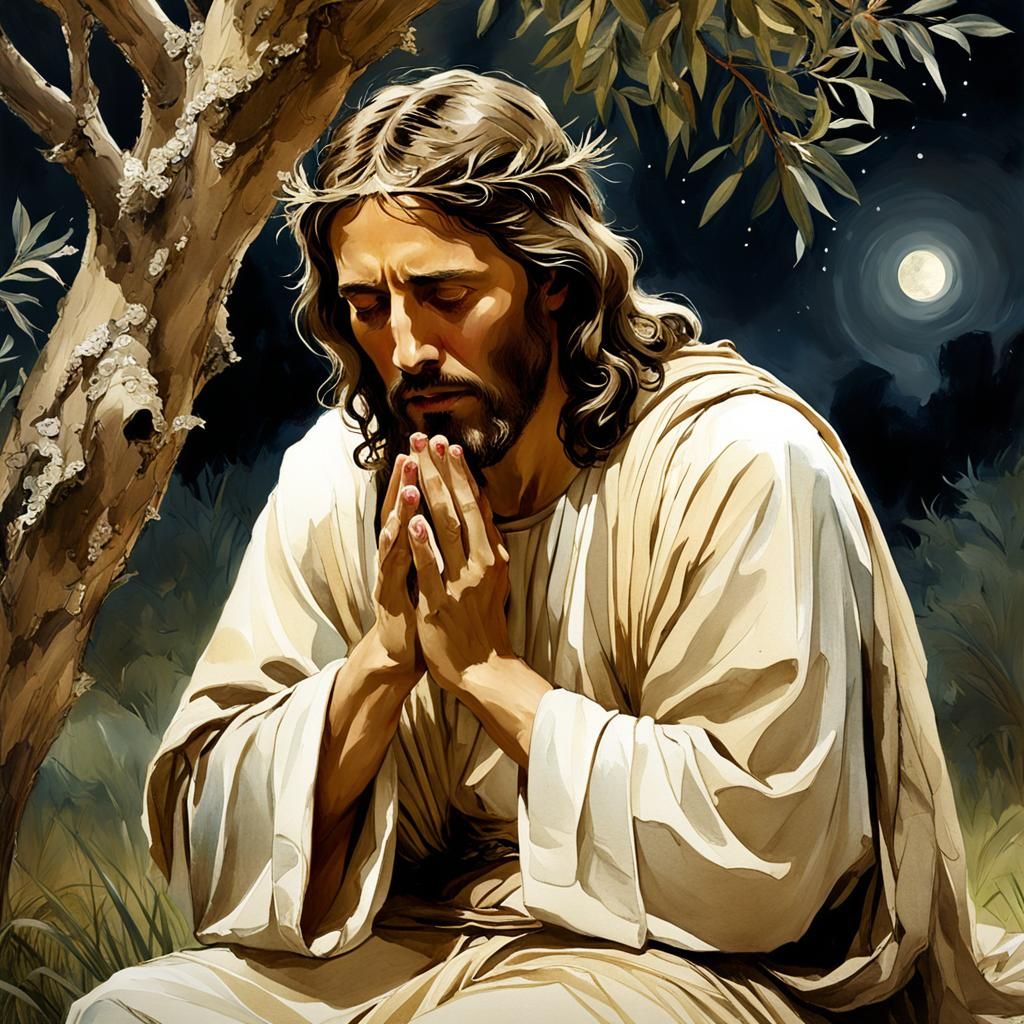 "Father, if you are willing, take this cup from me; yet not my will, but yours be done."(Luke 22:42)  by @Coco Lasticot