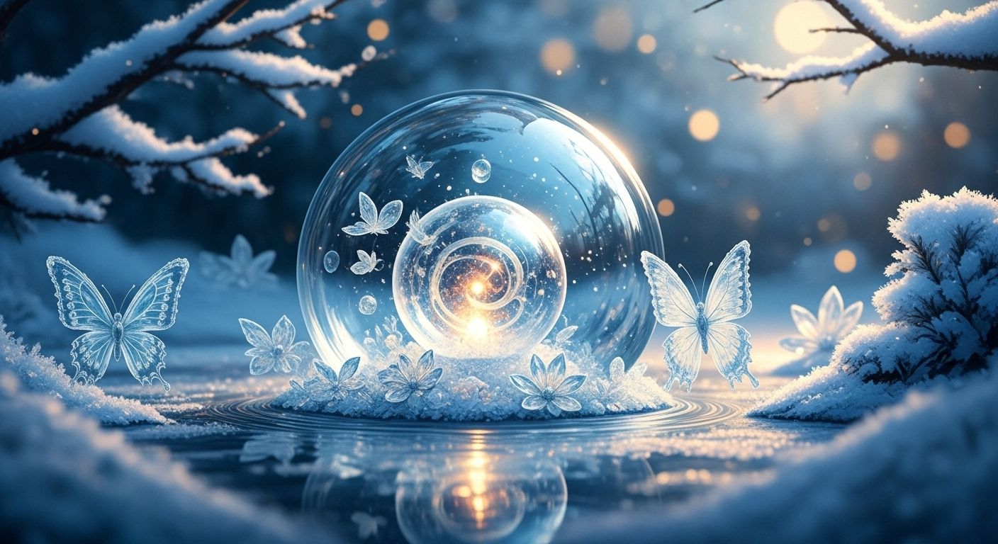 crystal balls and butterflies