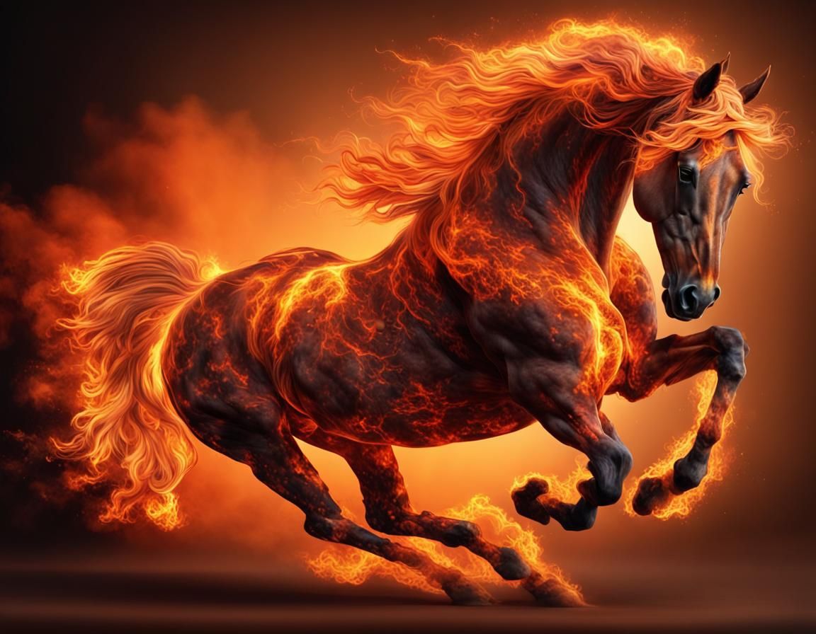 Fire Horse  by @FrancesFantasy