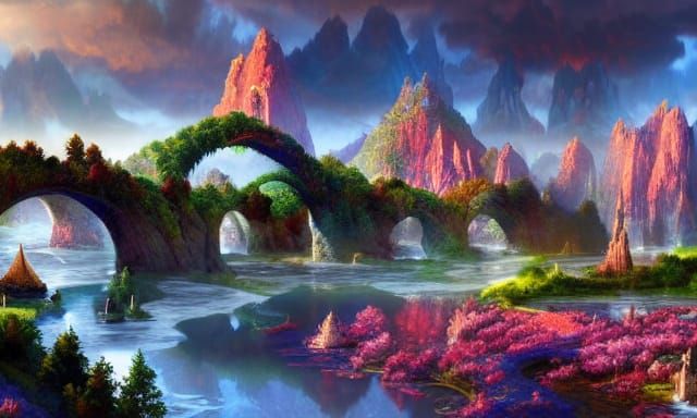 Beautiful landscape from France (as imagined by the AI)  by @RandomUser1234