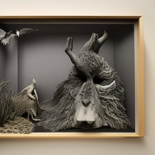 creepy shadowbox