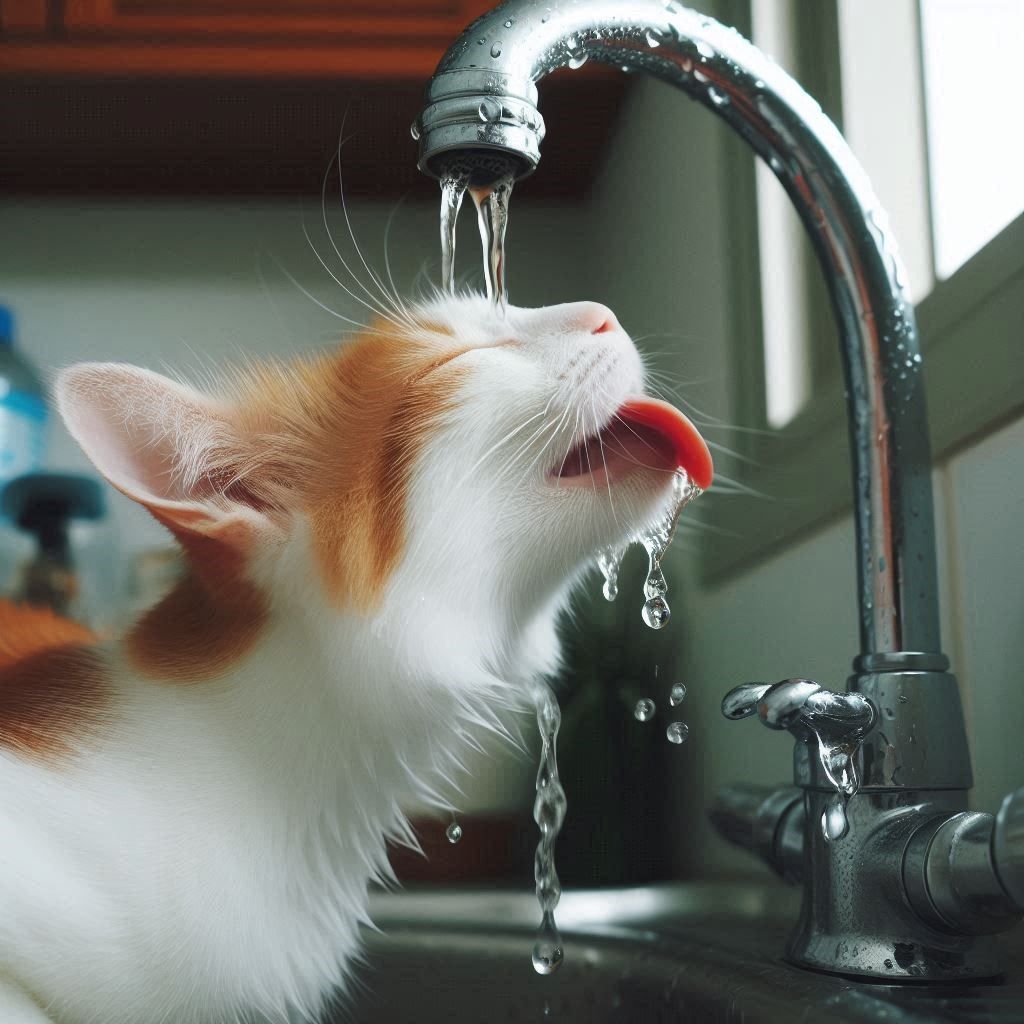 The silly way to drink from a faucet #1