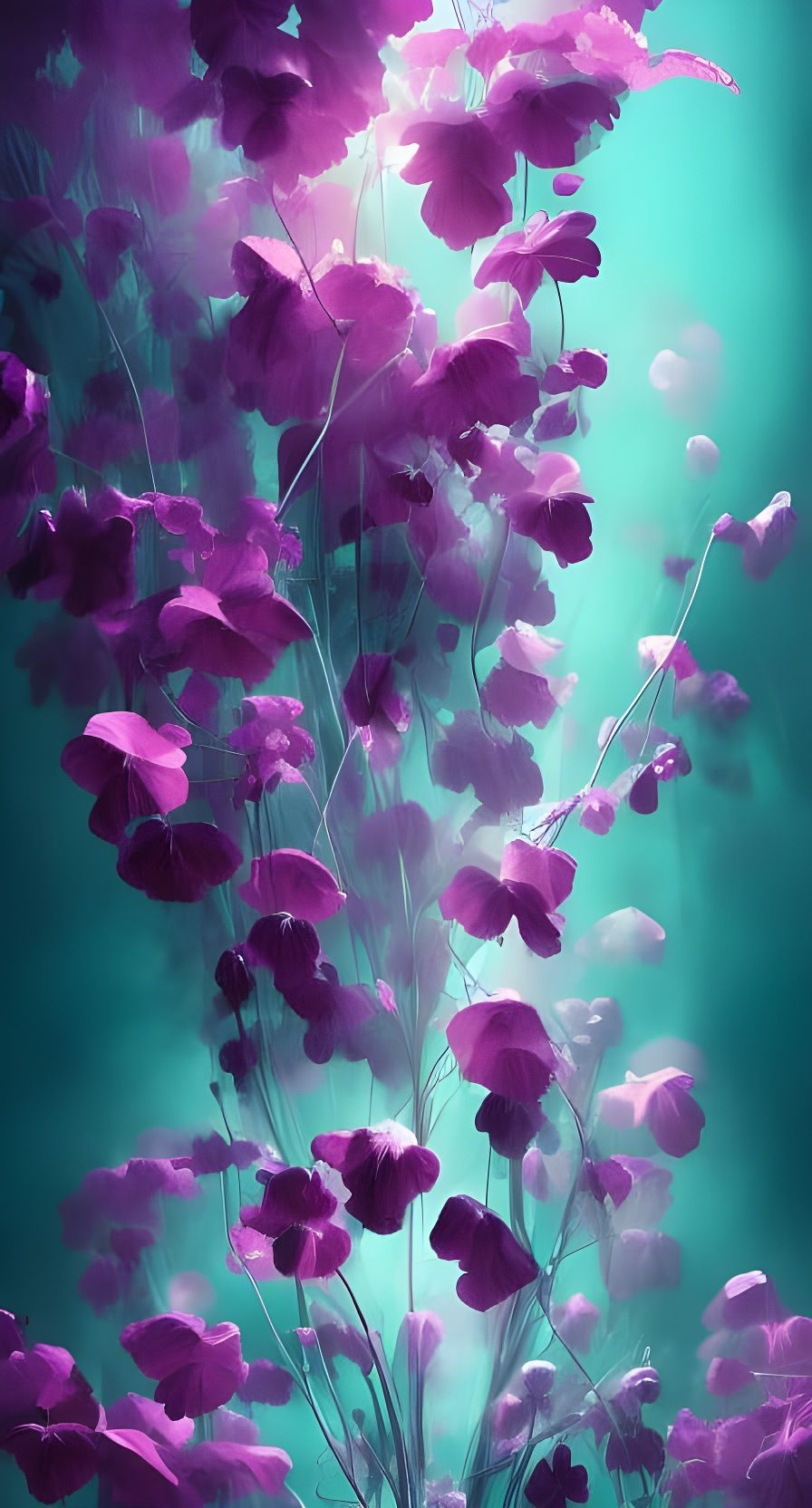 flower rococo /mobile wallpaper