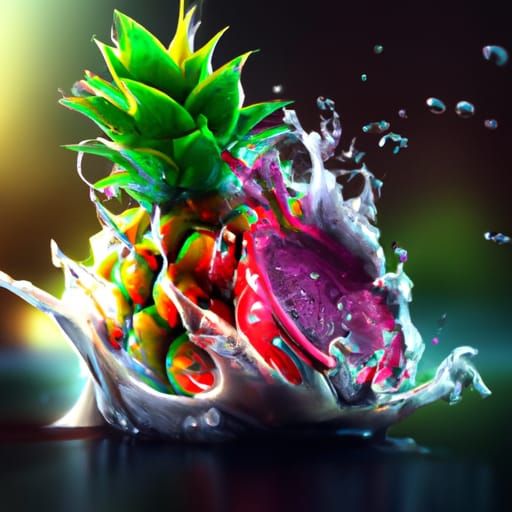 Pineapple and Dragon Fruit Explosion