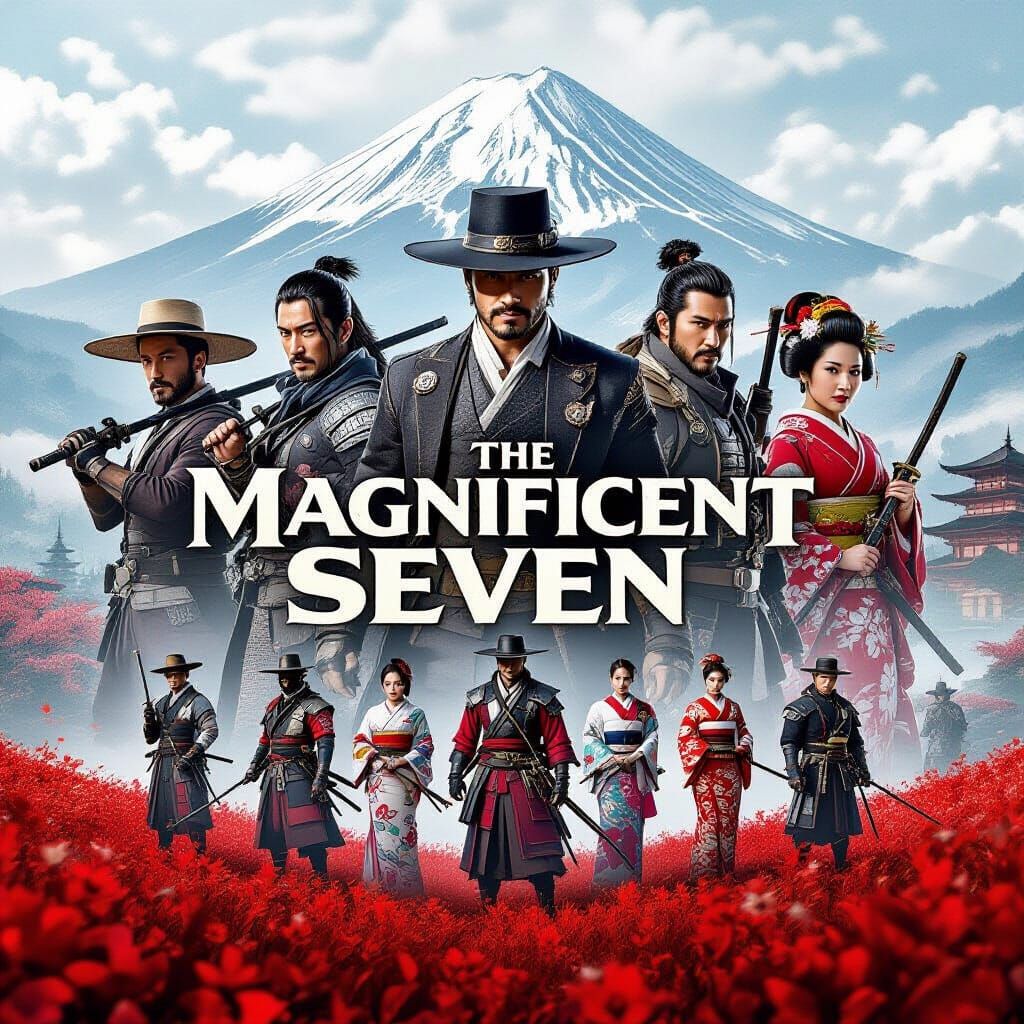 The magnificent seven movie poster   by @Yiu