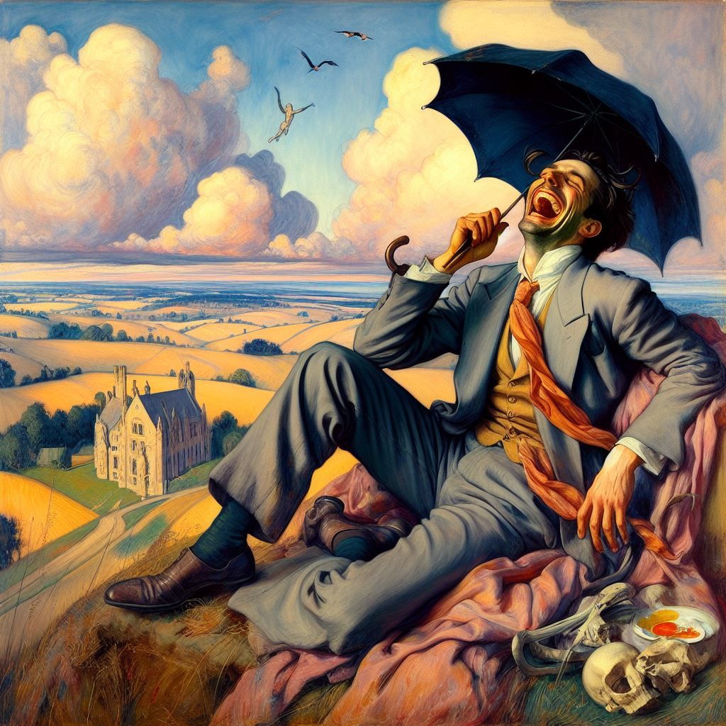 I'm laughing through my tears