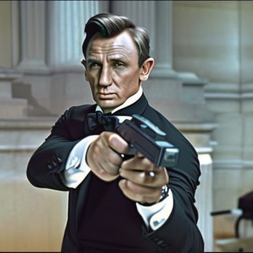 James Bond As Abraham Lincoln - Ai Generated Artwork - Nightcafe Creator