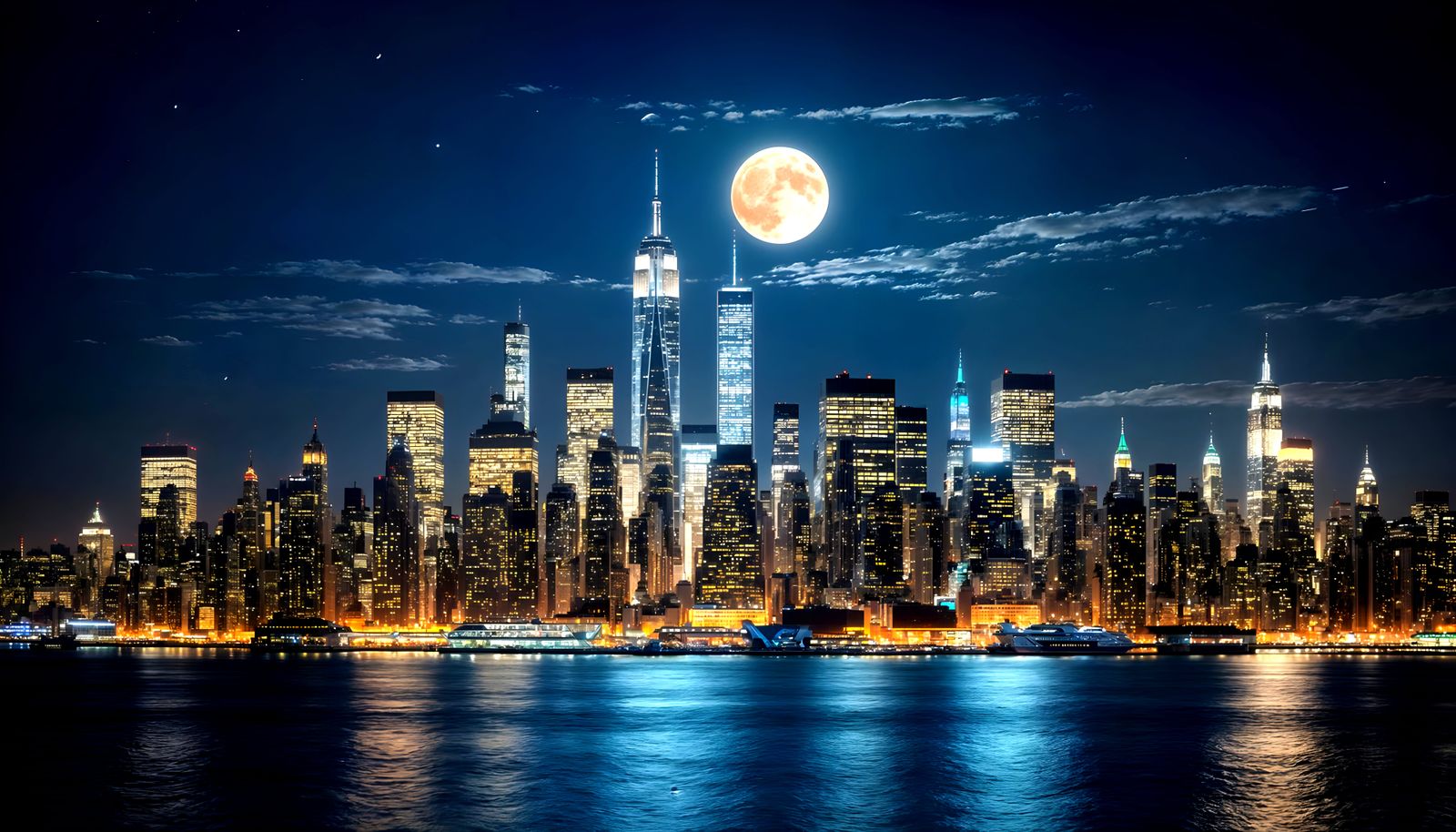 New York city by night  by @That cinema teacher