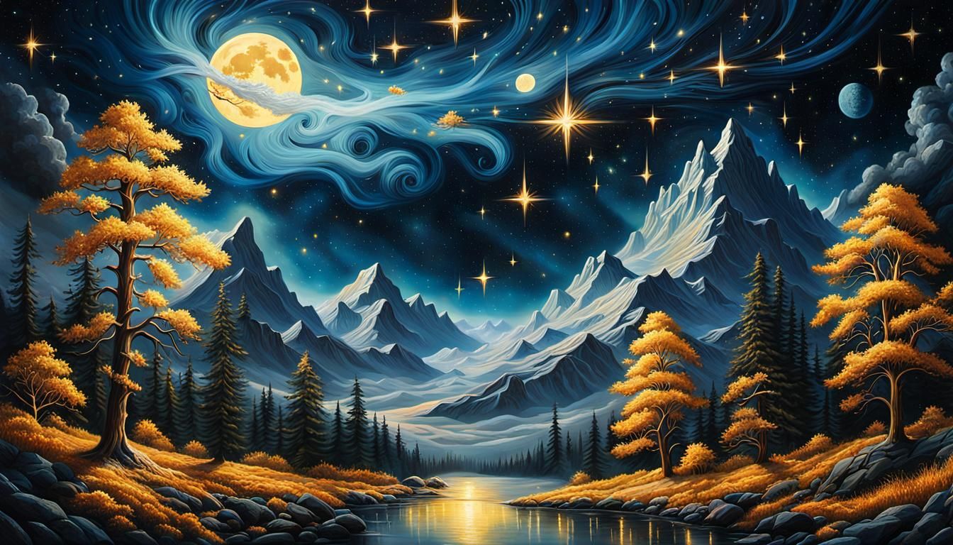 Autumn Night Sky  by @Strigoi77