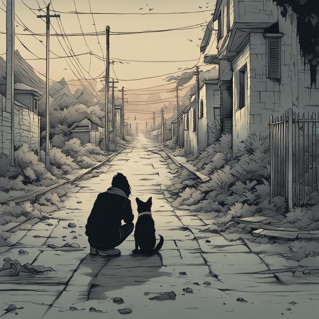 Stray Dog - AI Generated Artwork - NightCafe Creator