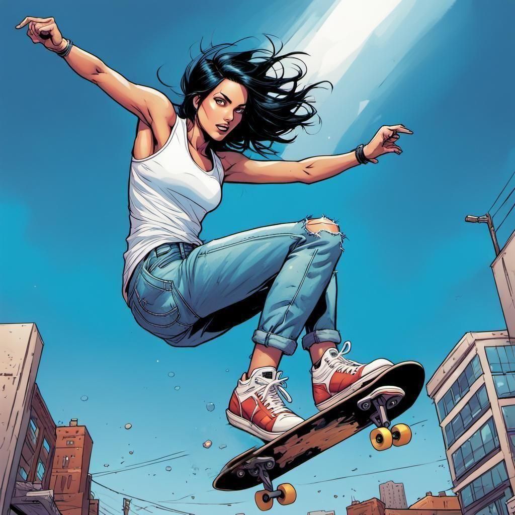 Skater Girl  by @Akang