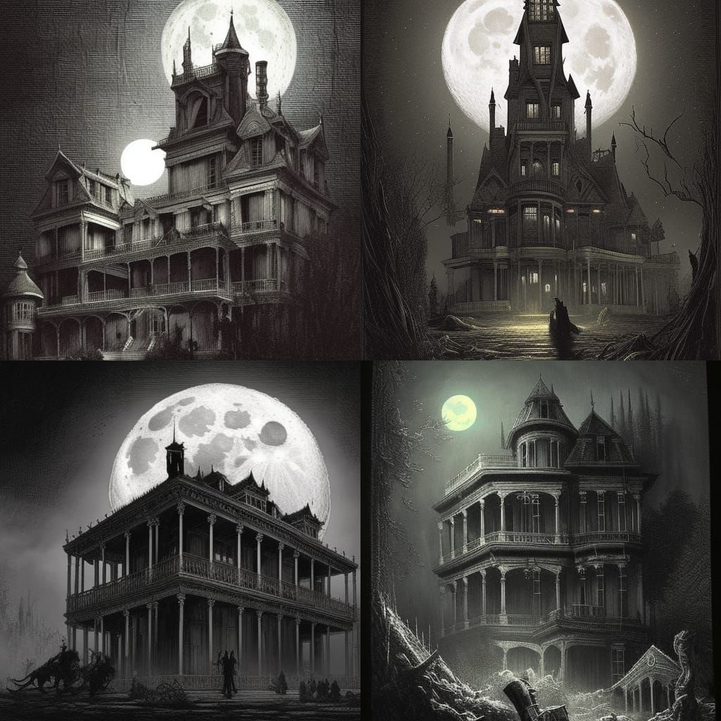 Haunted Mansion! - AI Generated Artwork - NightCafe Creator