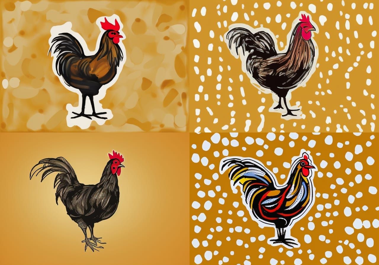 chicken abstract