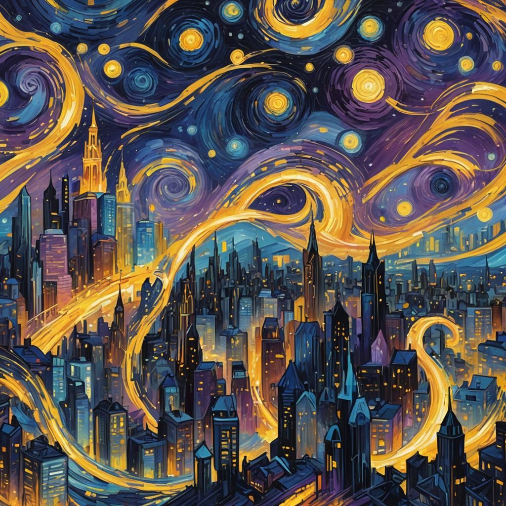 Concept art, Van Gogh inspired.. 