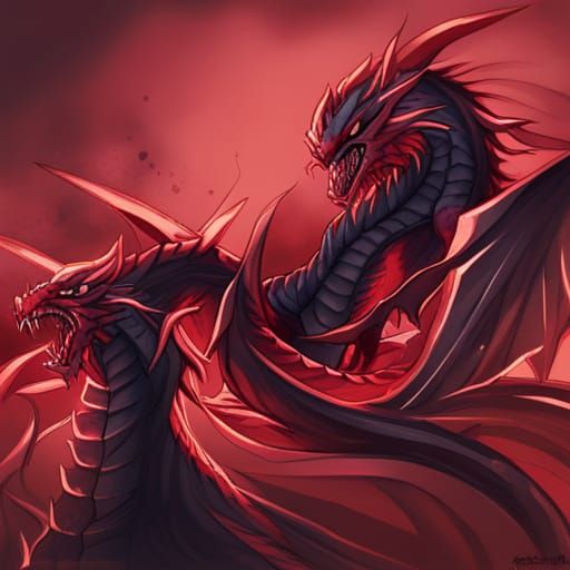 Red Demon Dragon - AI Generated Artwork - NightCafe Creator