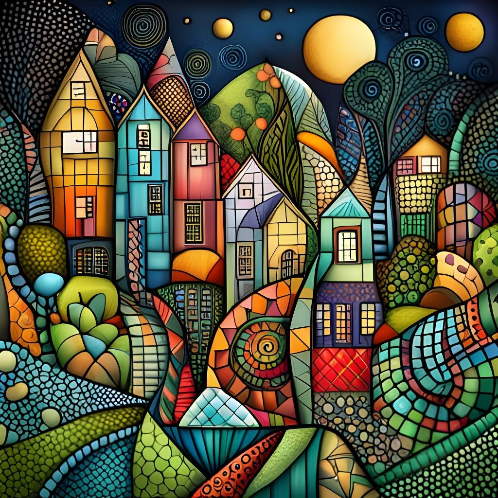Cubist City  by @Crafter5280