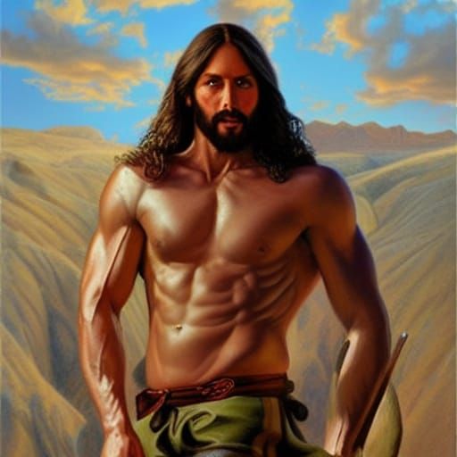 Muscular Jesus aka... king of the juice