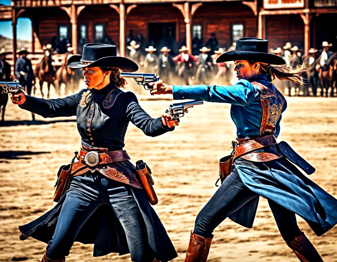 Western duel  by @NovemberFox