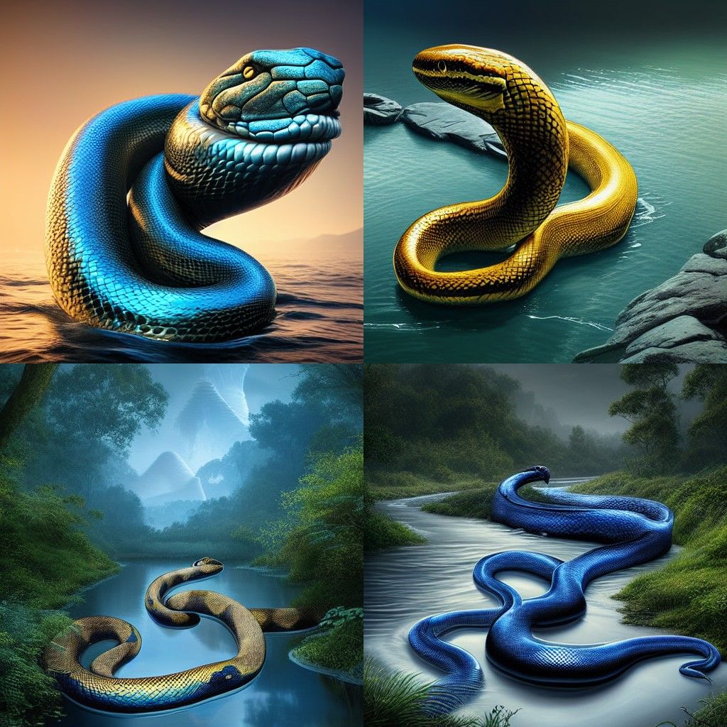 Cobra Snakes - AI Generated Artwork - NightCafe Creator