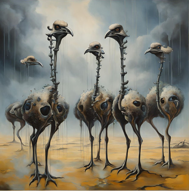 Dali Ostriches