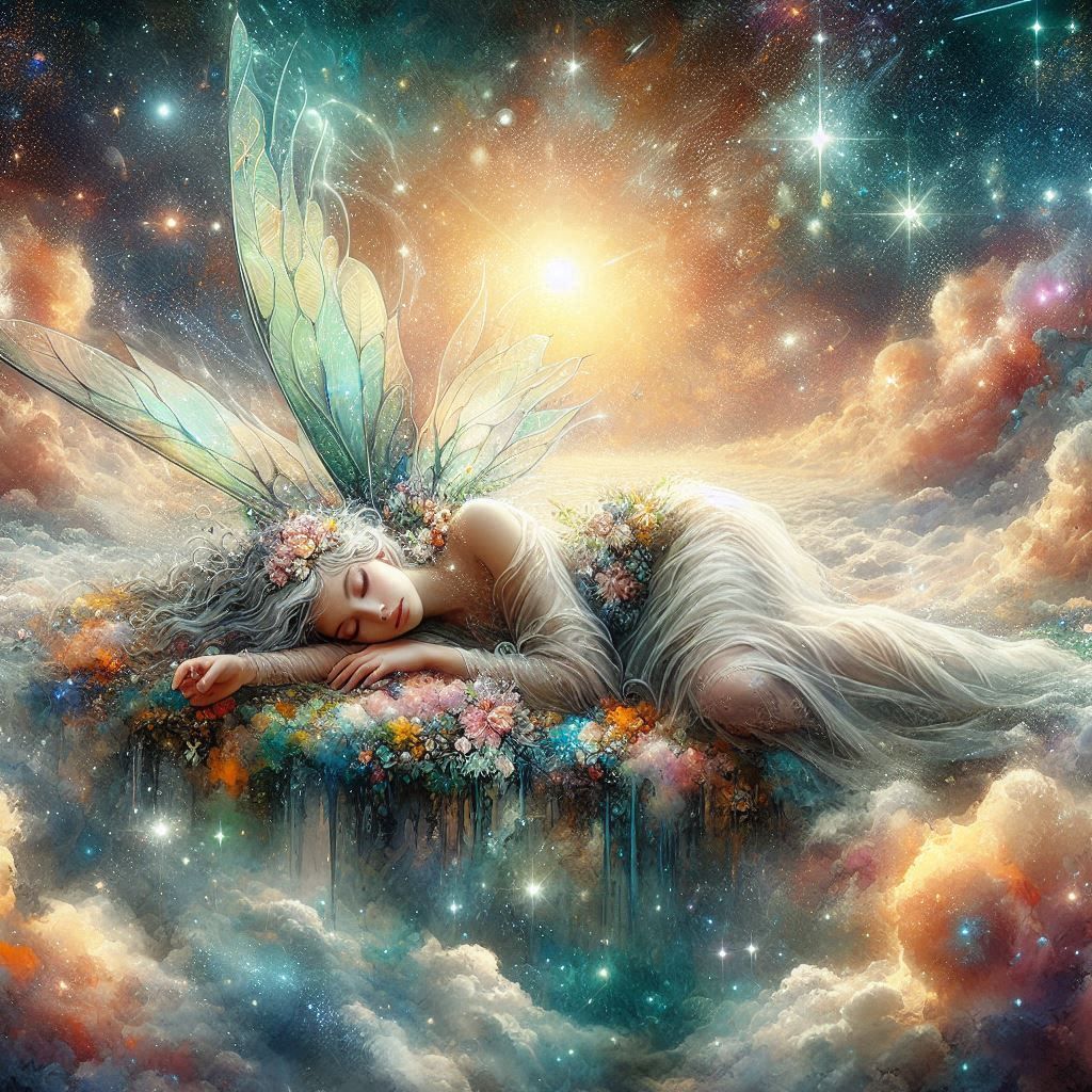 Fairy Sealed on a Floating Island  by @Sky