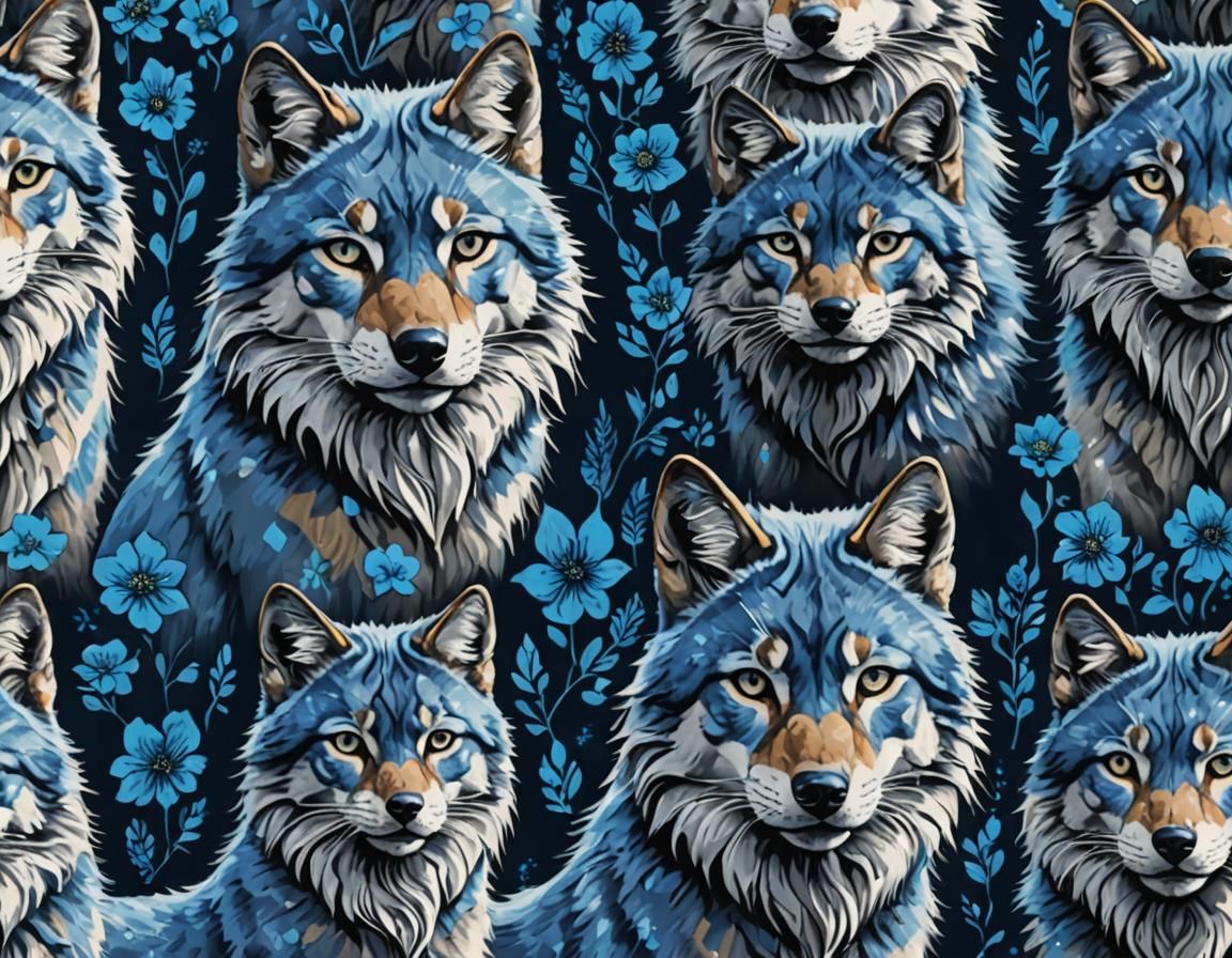blue cats wolf cat