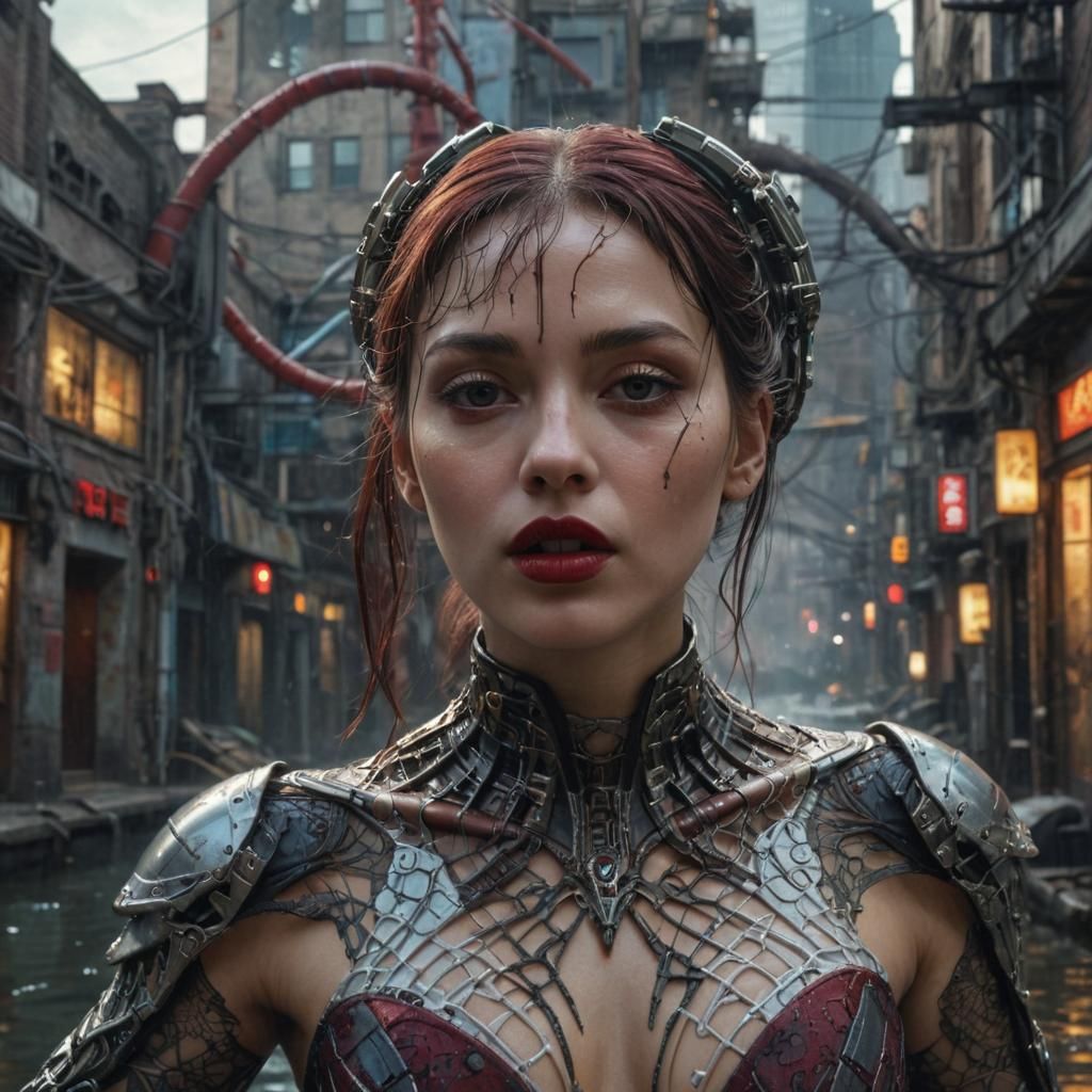 extreme long shot Ariel view eerie cyberpunk oil reaching out, watery 1080p 120mm photograph photorealistic raw realistic extremely dramatic...