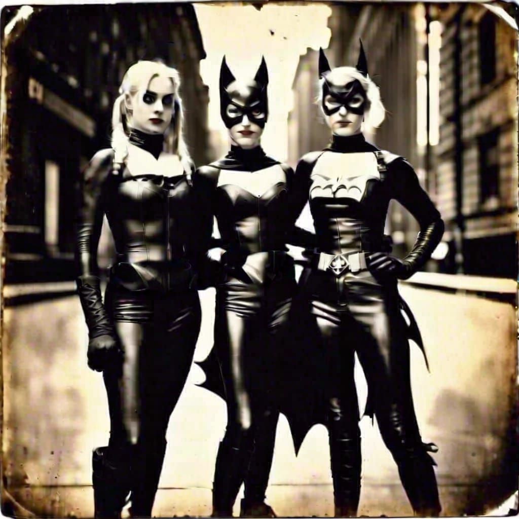 Harley Quinn, Catwoman and Batgirl 1888