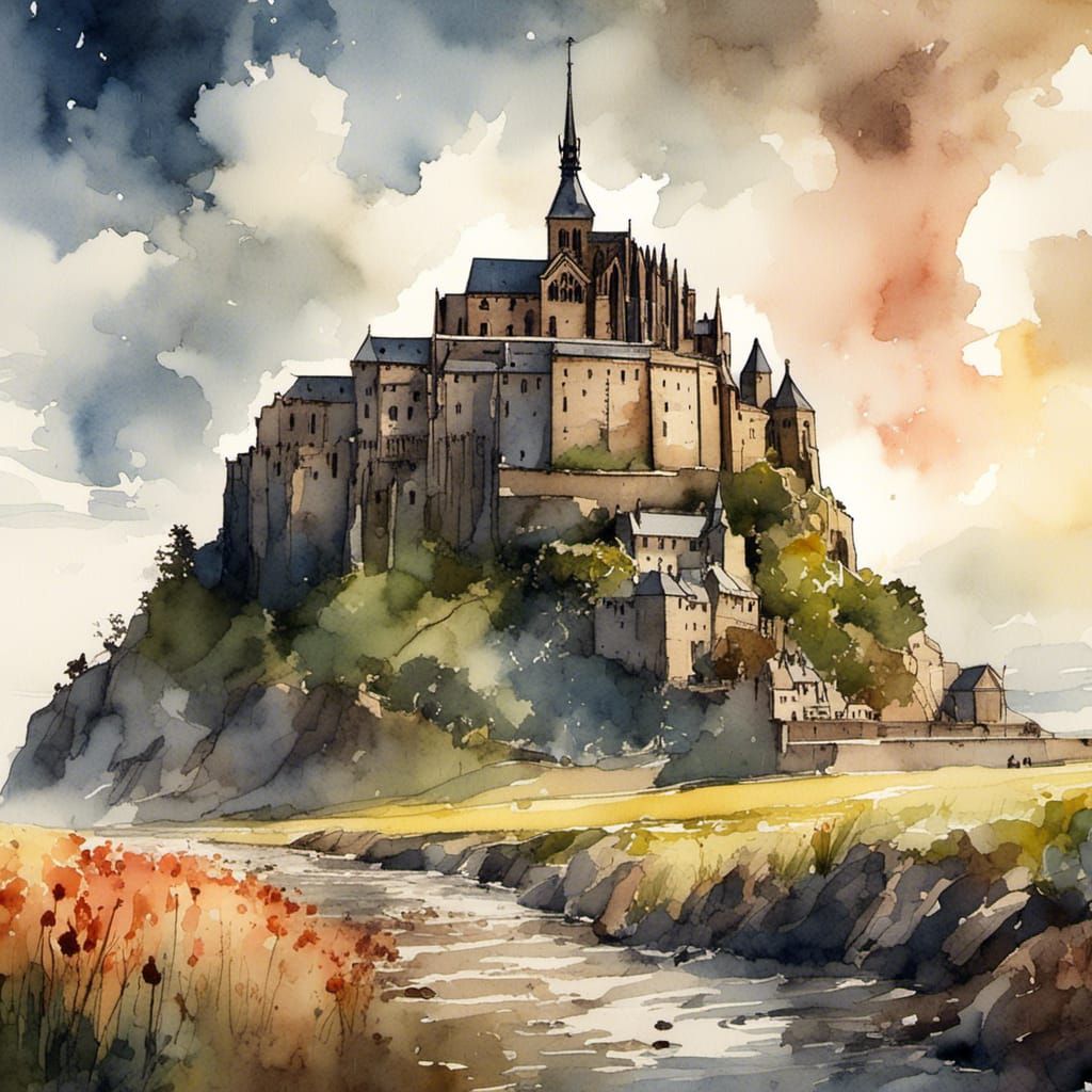  le mont saint Michel  by @Monette77