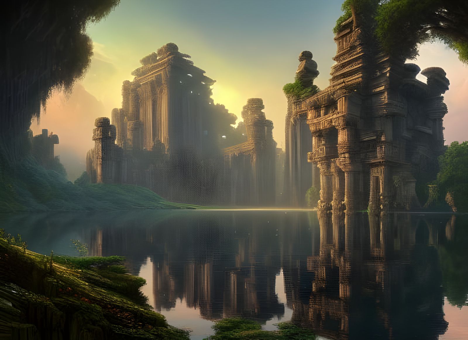 Temple Ruins In The Jungle undefined