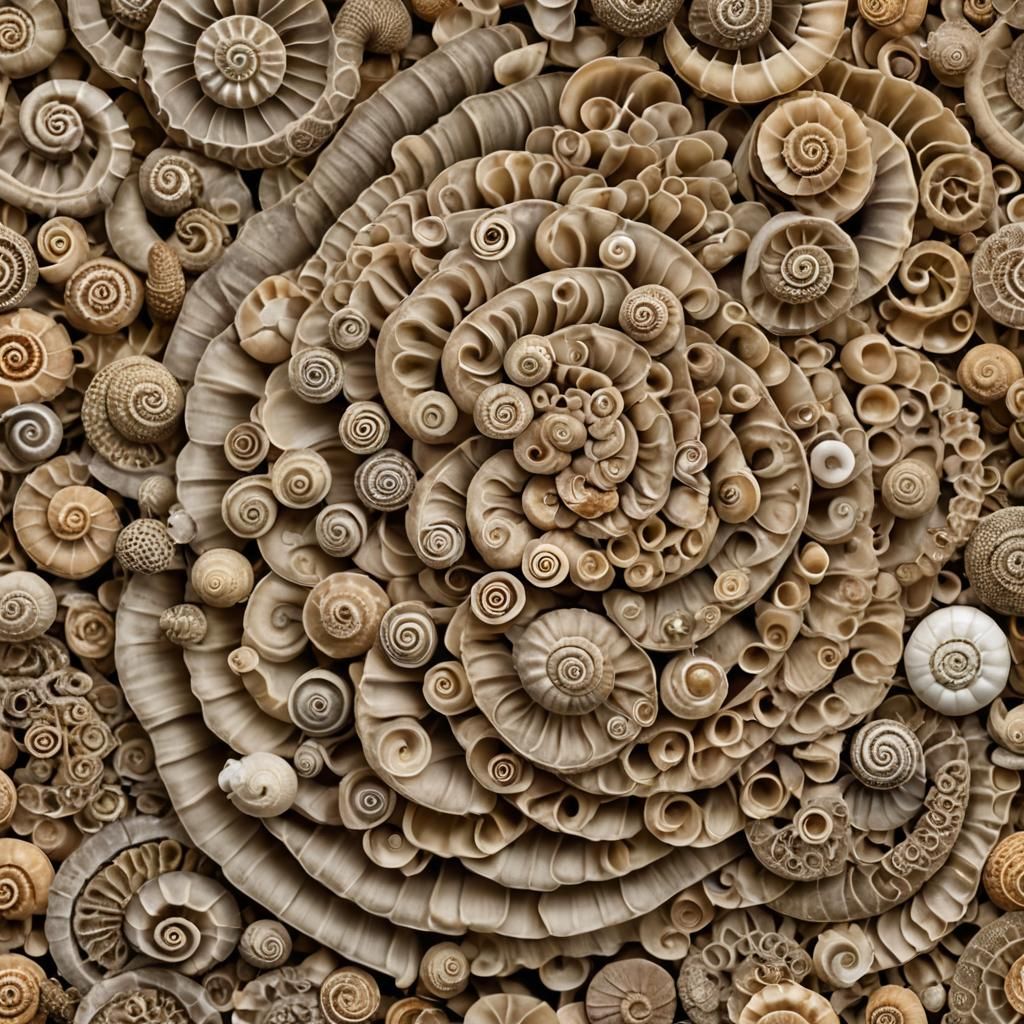 Various types of spirals and helices are found throughout th...