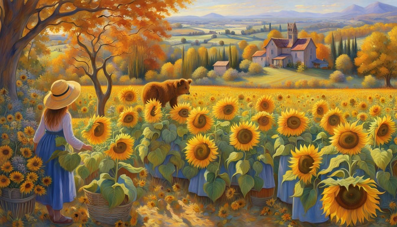 Bountiful sunflower harvest