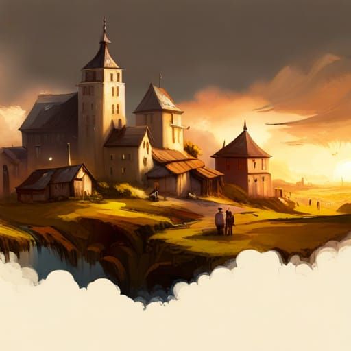 cloud cute village