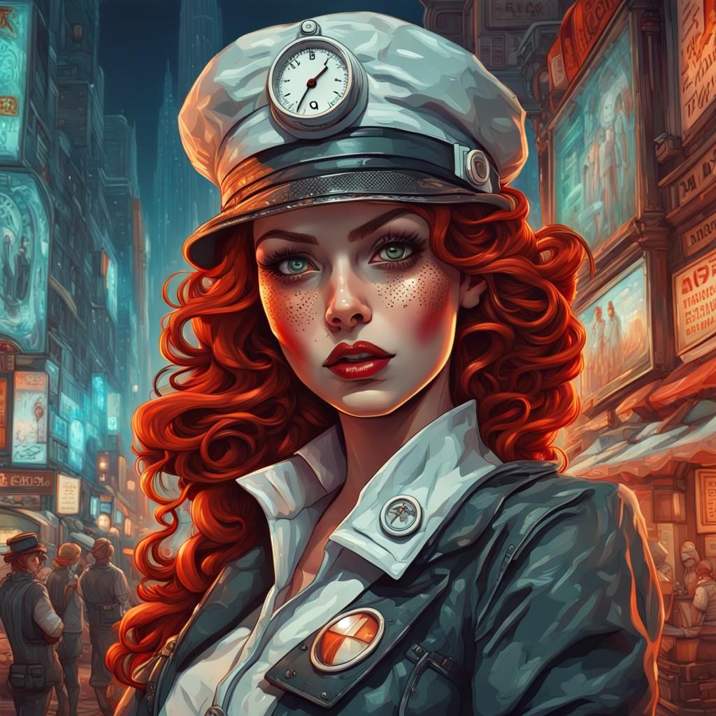 beautiful Steampunk Nurse II AI Generated Artwork NightCafe Creator