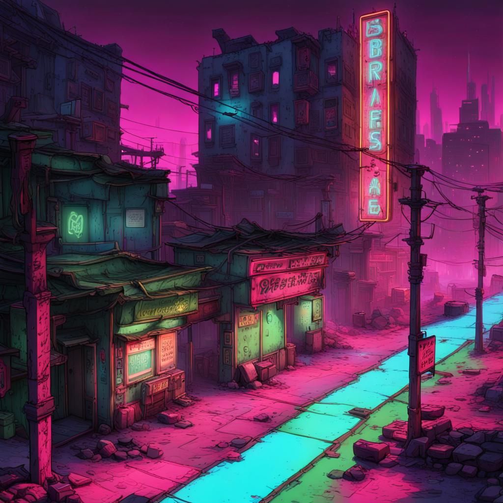 Borderlands x cyberpunk - AI Generated Artwork - NightCafe Creator