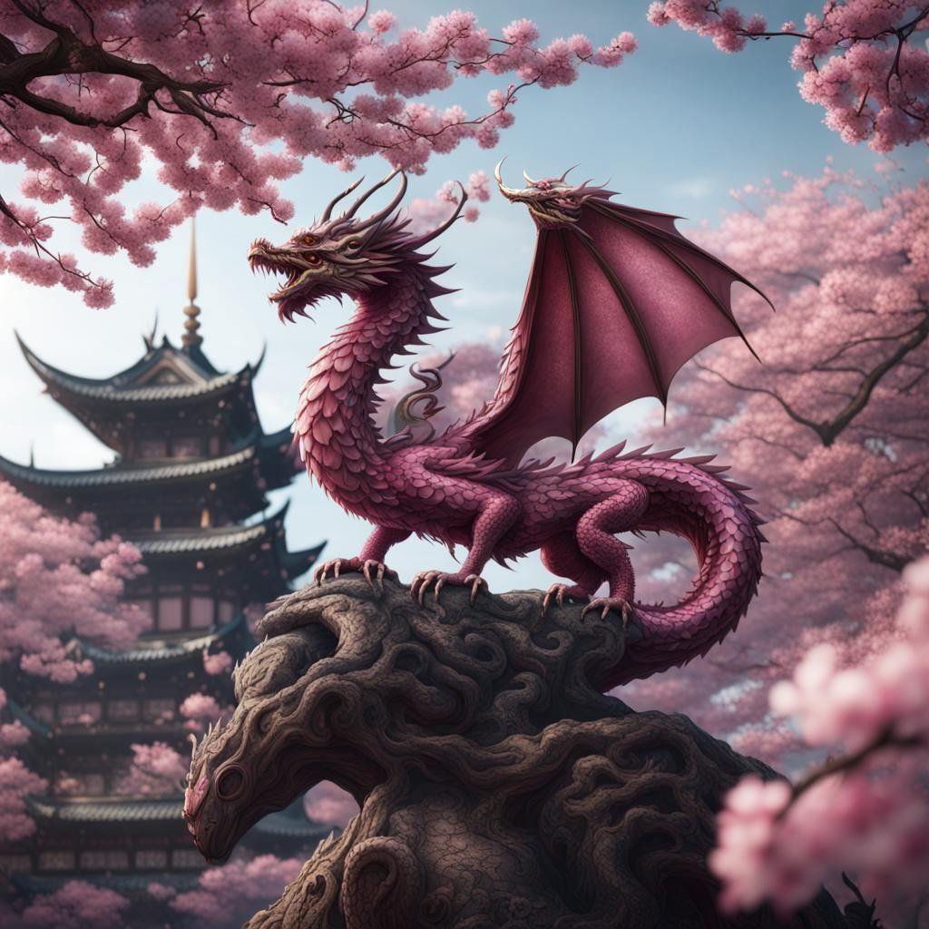 Cherry blossom dragon