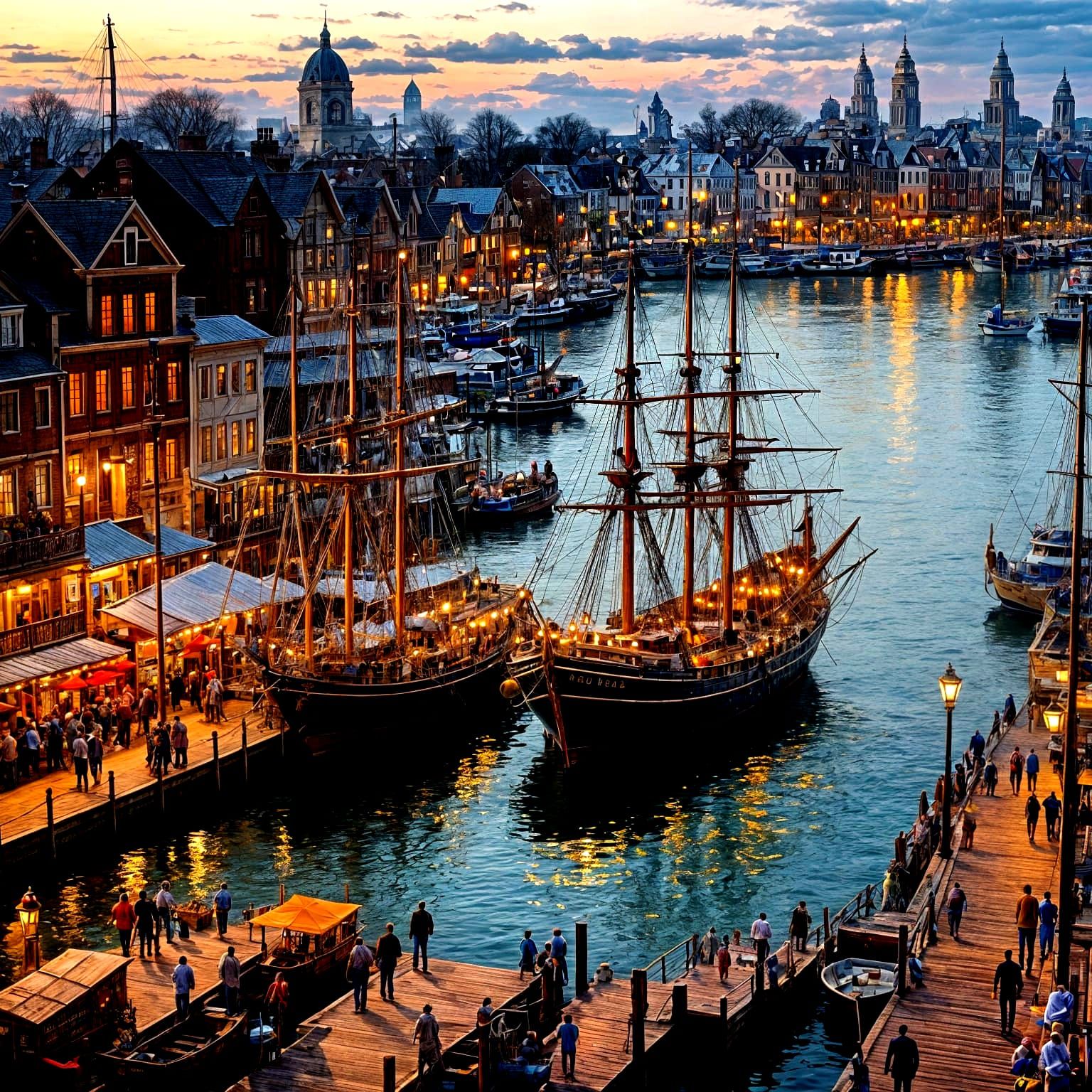 The ships are lined up and ready to go