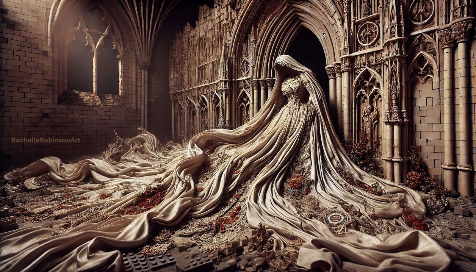 The Forgotten Bride - Gothic Art