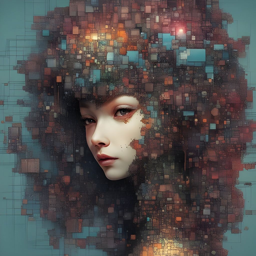 Voxel portrait II