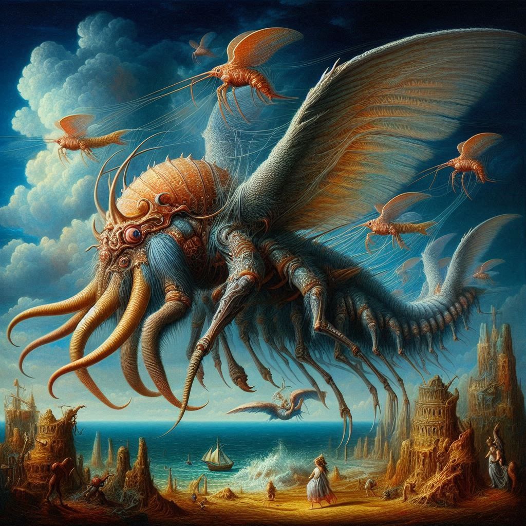 FLIGHT OF THE WINGED WOOLY MAMMOTH LOBSTER 2